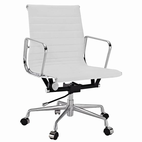 Eames office chair EA 117 white thin pad